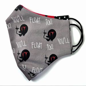 Men’s ‘It’ Pennywise 3-Layer Face Mask w/ Pocket